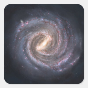 Spiral Galaxy Vierkante Sticker
