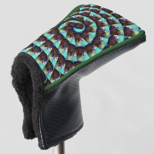 Spiral Guinea Pig Pattern, Golfheadcover (3/4 voorkant)