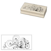 Spiral handgeschilderd ontwerp 1 	rubberstempel (Gestempeld)