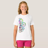 Spiral handgeschilderd ontwerp 1 t-shirt (Voorkant volledig)