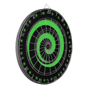 Spiral Hypnotic Green Wheel Regulation Dart Board Dartbord