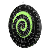 Spiral Hypnotic Hot Green Regulation Dart Board Dartbord (Voorkant Rechts)