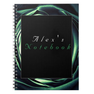 Spiral kunstfoto van groen Roos Notitieboek