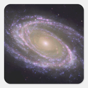 Spiral Messier 81 Vierkante Sticker