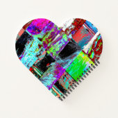 Spiral Notebook – Abstract Grid Notitieboek (Achterkant)