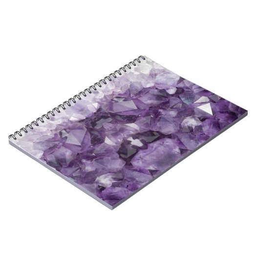 Spiral notebook Amethyst kristallen Notitieboek (Linkerzijde)