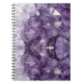 Spiral notebook Amethyst kristallen Notitieboek (Voorkant)