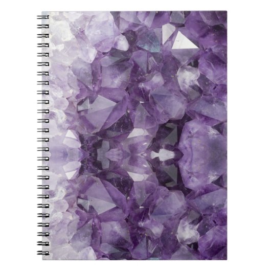 Spiral notebook Amethyst kristallen Notitieboek (Voorkant)