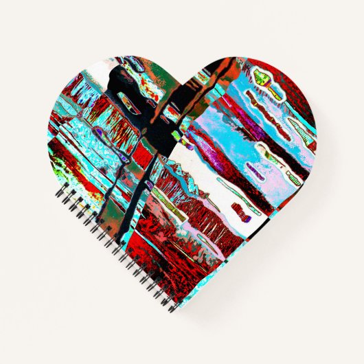 Spiral Notebook – Collapse Reflection Abstract Notitieboek (Voorkant)