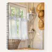 Spiral Notebook Curtain in the Wind Notitieboek (Voorkant)