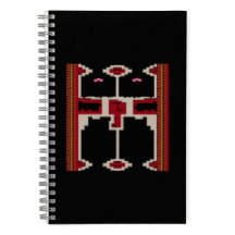 Spiral Notebook Design inspired by art from Borneo