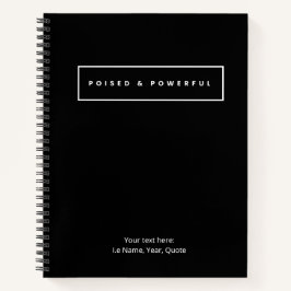 Spiral Notebook 'Evenwichtig & Krachtig' Notitieboek