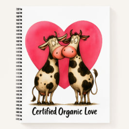 🐄💘 Spiral Notebook for Moo-tivated Hearts 📝🌱 Notitieboek