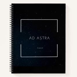 Spiral notebook met Ad Astra Print Notitieboek
