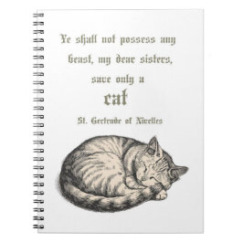 Spiral Notebook met citaat van St. Gertrudis van N Notitieboek