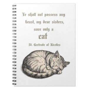 Spiral Notebook met citaat van St. Gertrudis van N Notitieboek