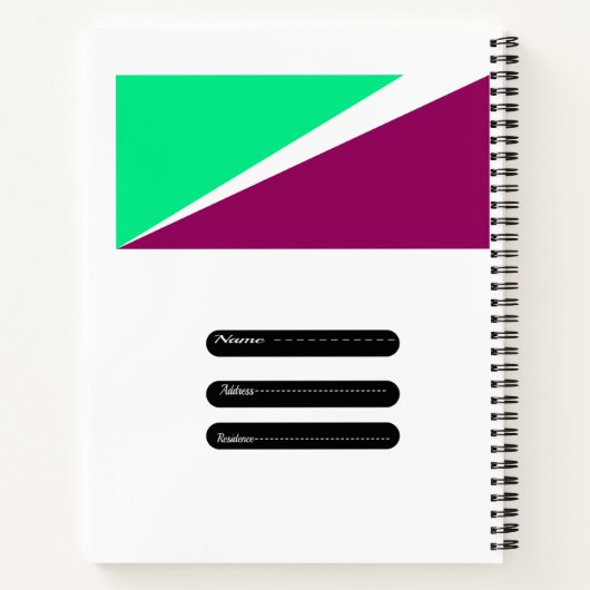 Spiral notebook notitieboek (Achterkant)