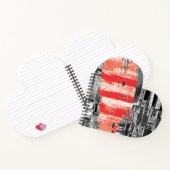 Spiral Notebook – Red Pulse Abstract Design Notitieboek (Binnen)