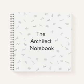 Spiral notebook voor architecten notitieboek
