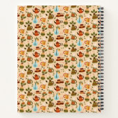 Spiral notebook with a vibrant cover featuring  notitieboek (Achterkant)