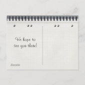 Spiral Notitieboek - Afstuderen Aankondiging Brief (Achterkant)