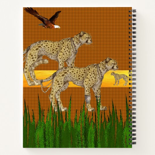 Spiral Notitieboek Cheetah (Achterkant)