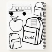 Spiral Notitieboek Colour Backpack (Achterkant)