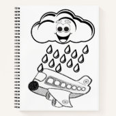 Spiral Notitieboek Colour Clouds Airplane (Voorkant)