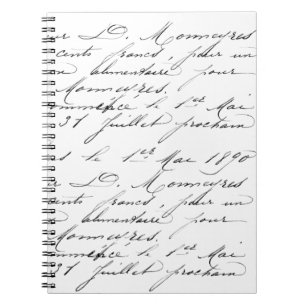 Spiral Notitieboek - Frans voorbeeld voor handschr