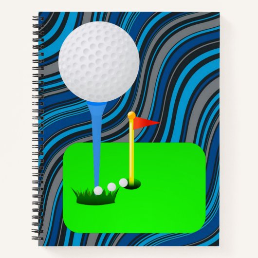 Spiral Notitieboek Golf Ball Stripe (Voorkant)