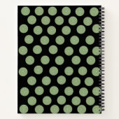 Spiral Notitieboek Green Circles Black (Achterkant)
