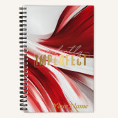 Spiral Notitieboek / Journal rood en wit (Voorkant)