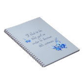 Spiral Notitieboek met blauwe vlinder en offerte (Rechterzijde)