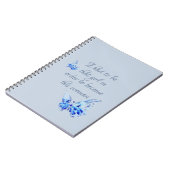 Spiral Notitieboek met blauwe vlinder en offerte (Linkerzijde)