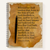 Spiral Notitieboek met KJV Bijbelvers (Voorkant)