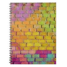 Spiral Notitieboek Rainbow Bricks Spraypaint Kleur