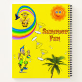 Spiral Notitieboek Summer Fun Rainbow Palm Trees (Achterkant)