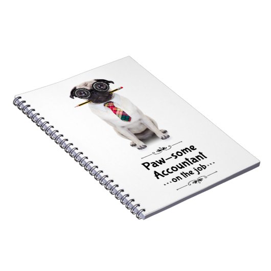 Spiral Notitieboek van Pawsome Accountant (Rechterzijde)