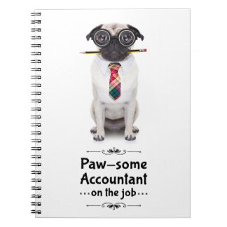 Spiral Notitieboek van Pawsome Accountant