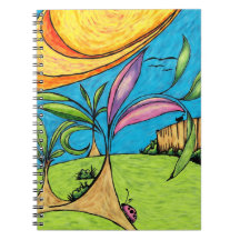 Spiral Notitieboek, voortuin Summer Fun Doodle