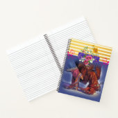 Spiral Notitieboek Yellow Stripe Line Dansend Flor (Binnen)