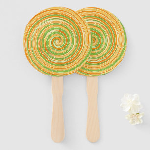 Spiral of Fun Citrus Kleuren Kids Verjaardagsfeest Handwaaier