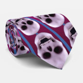 Spiral of Skulls : Cravate personnalisée :Violet:  (Roulé)