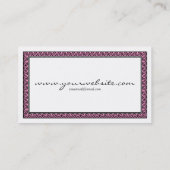 Spiral omhuld - Roze Visitekaartje (Achterkant)