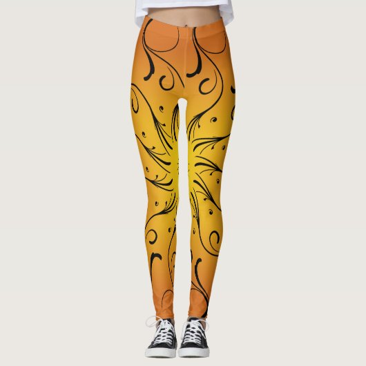 Spiral ontwerp van Avant-Garde 01 ~ Leggings (Voorkant)
