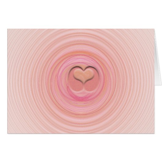 Spiral pastel rose pêche intérieur vide (Devant Horizontal)