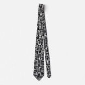 Spiral Pattern - Black and White Stropdas (Voorkant)