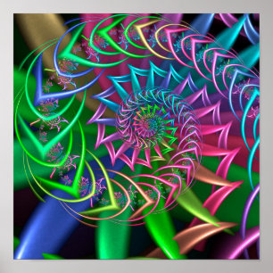 Spiral Pattern Poster