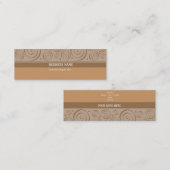 Spiral Pattern Skinny Business Mini Visitekaartje (Voorkant / Achterkant)