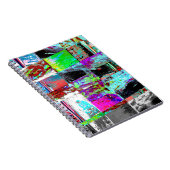 Spiral Photo Notebook – Abstract Grid Notitieboek (Rechterzijde)